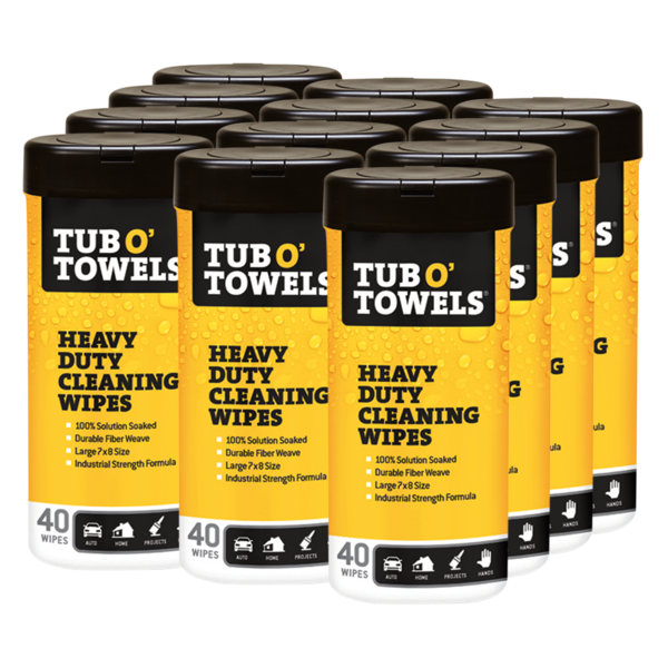 Tub O' Towels TW40-SS - 12 Pack Stainless Steel Wipes