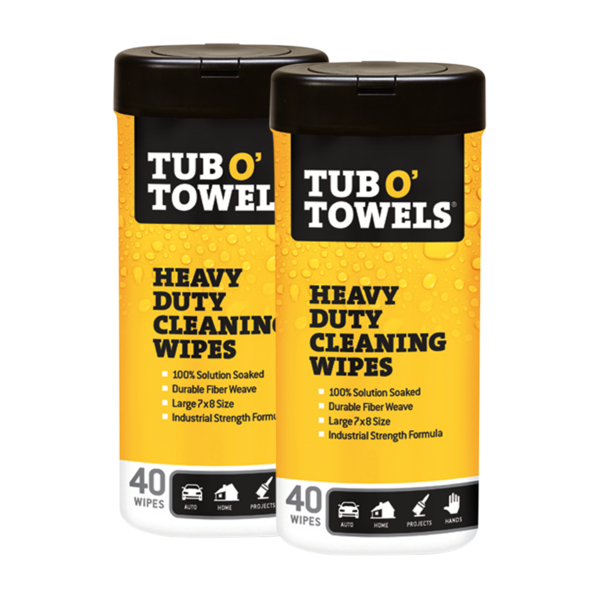 Buy Heavy Duty Cleaning Wipes  Tub O' Towels 40-Count Canister