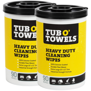 Tub O' Towels Heavy Duty Cleaning Wipes - 2 Pack