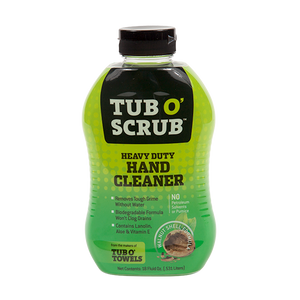 Tub O’ Scrub waterless hand cleaner, grease remover for hands